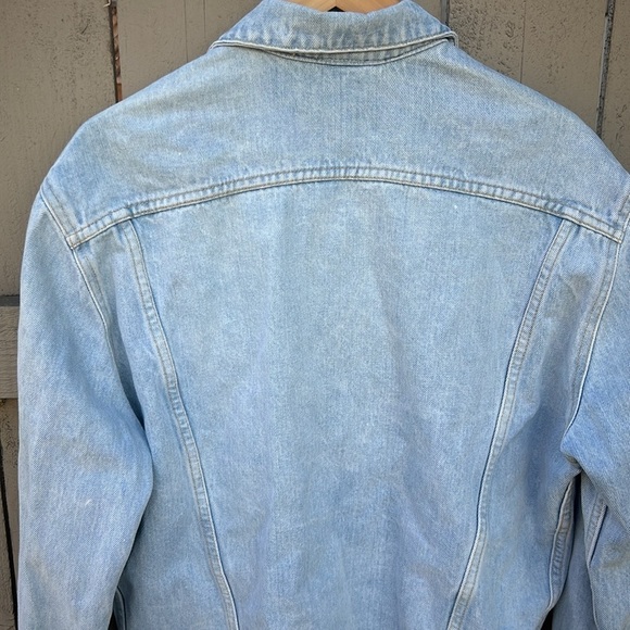 Vintage Y2K 90's Guess Georges Marciano Denim Jacket  Jean Jacket Raw Hem M - Picture 7 of 7